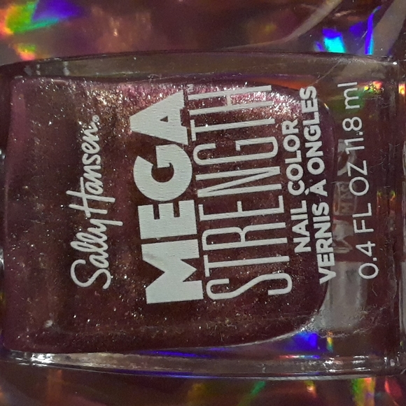 Sally Hansen mega strength polish. 0.4fl oz. Shiny purple - Picture 2 of 2